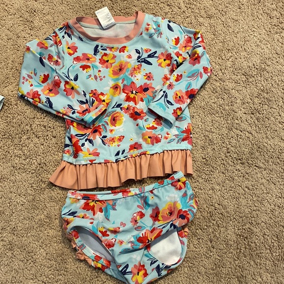 Two Ruffle Butts swimsuits 18-24m NWOT - Picture 3 of 3
